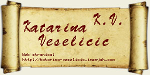 Katarina Veseličić vizit kartica